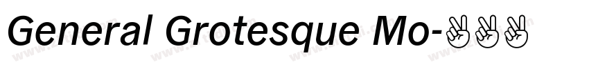General Grotesque Mo字体转换